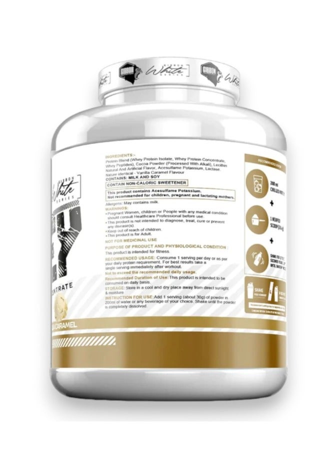 GIBBON بروتين مصل اللبن بنكهة الفانيليا والكراميل، 5 رطل - Image 2