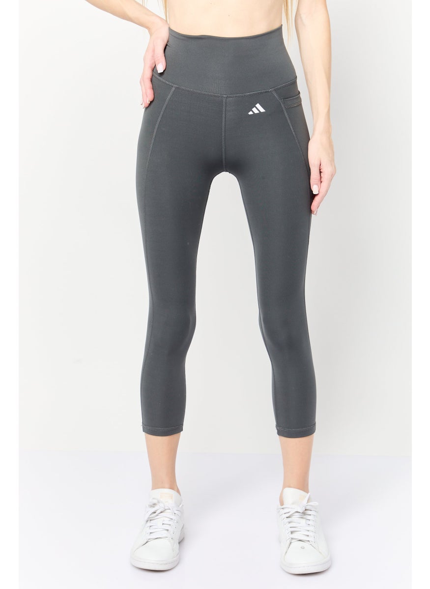 Adidas Women Sportswear Fit Training All Me Luxe 7/8 Leggings, Dark Olive  - Image 1
