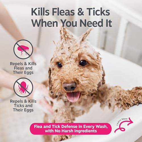 Zesty Paws Flea and Tick Shampoo for Dogs Veterinarian Formulated Flea Shampoo for Dogs to Kill Fleas Ticks Their Eggs Soothes Itchy Irritated Dog Skin Cedarwood Rosemary Peppermint Oil - Image 3