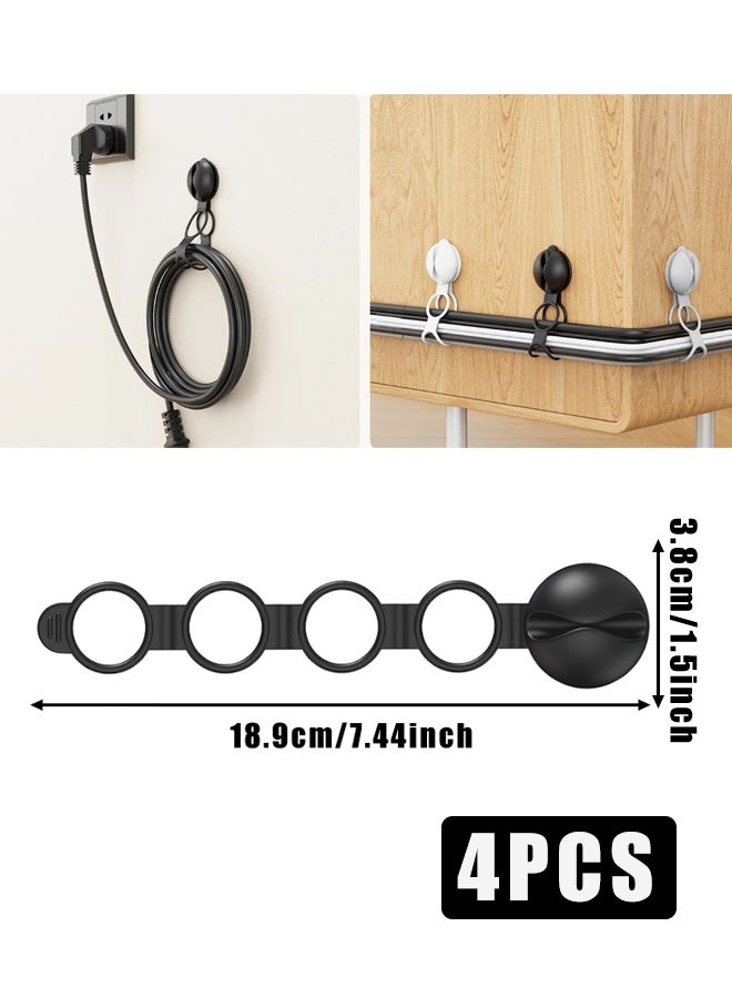 4PCS المعدات الأسلاك الكهربائية متشابكة الكابلات المنظمة - Image 2