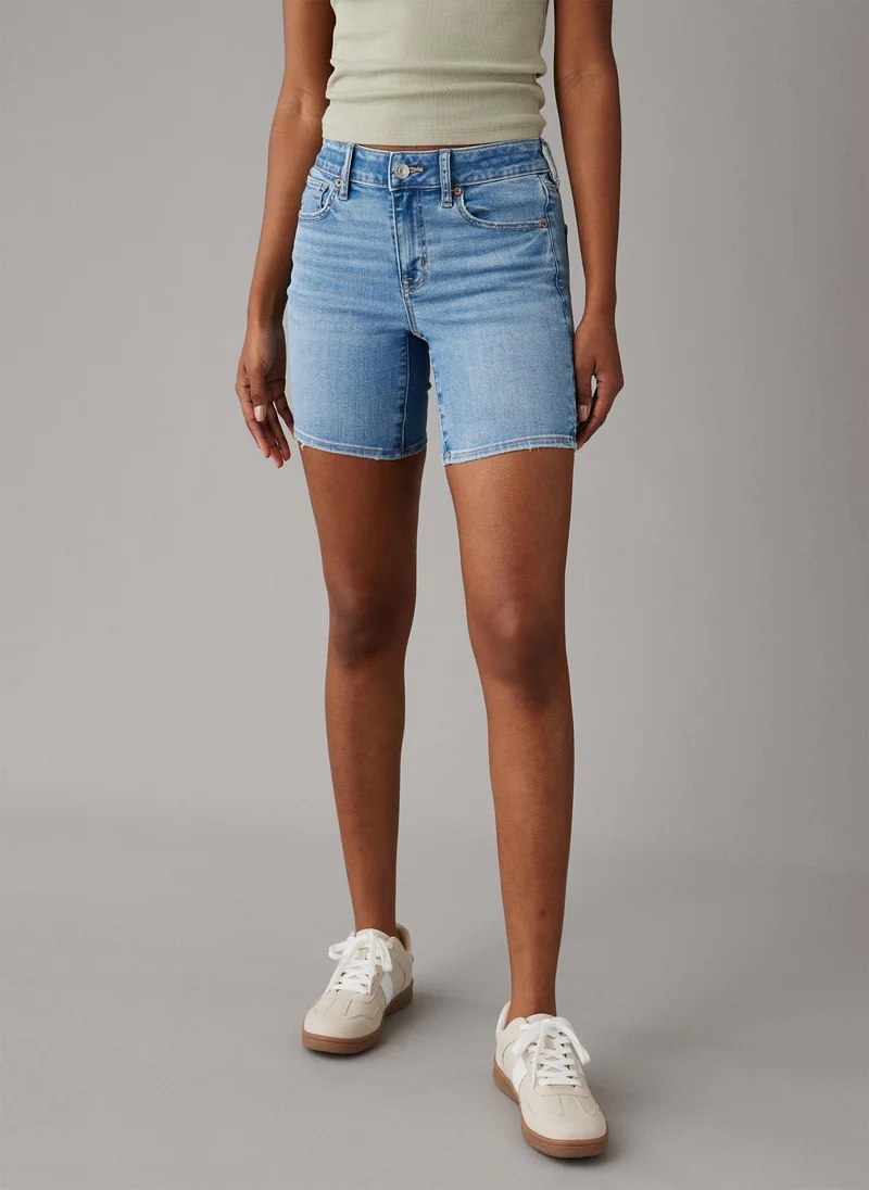 American Eagle Low-Rise Skinny Bermuda Denim Short