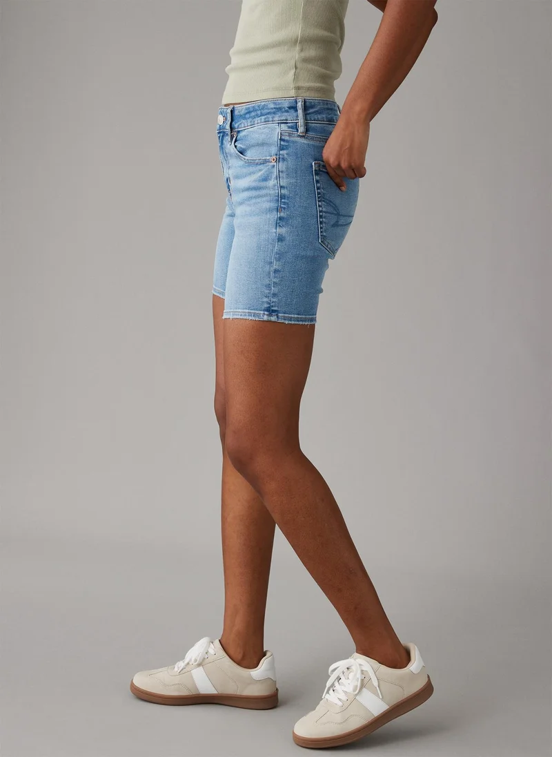American Eagle Low-Rise Skinny Bermuda Denim Short