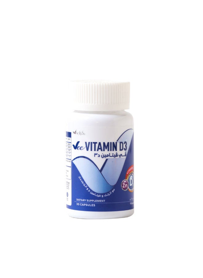 Veexia 30 Capsules Vee Vitamin D3 