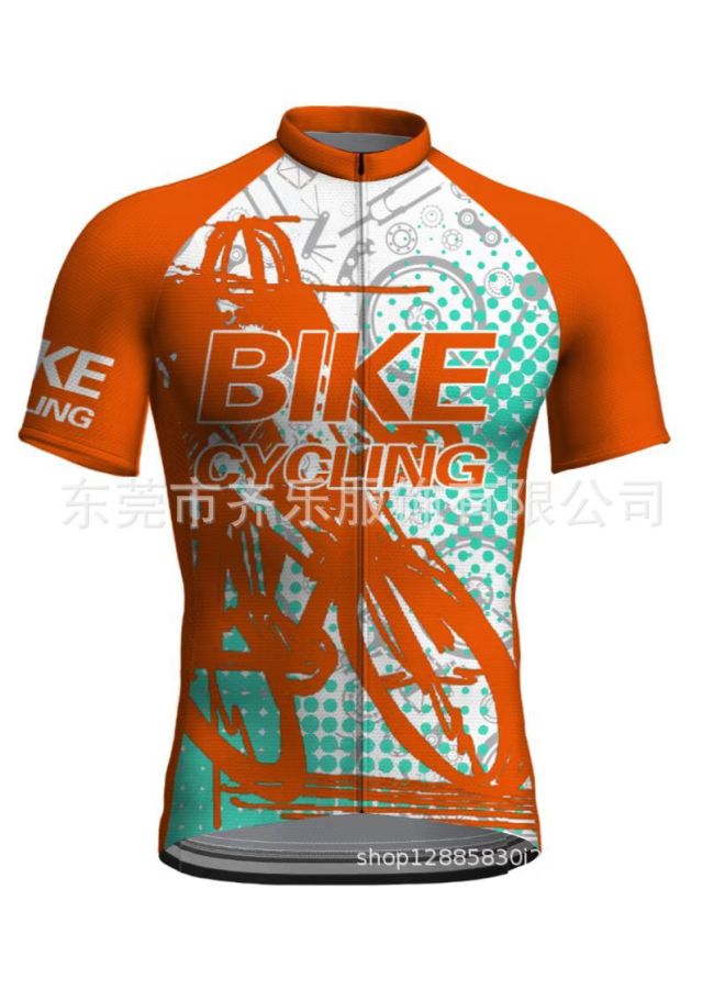 Summer New Personalized Cycling Short-sleeved Sweatshirt Bicycle Mountain Bike Short-sleeved Cycling Suit