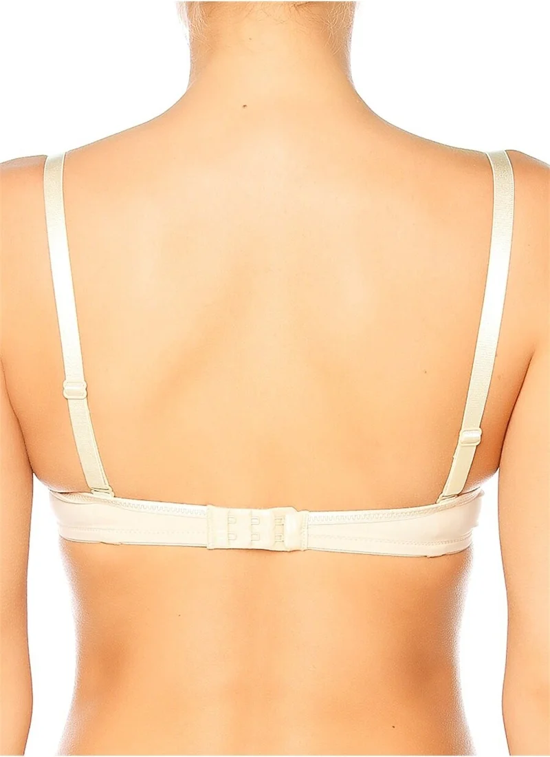 Magic Form 2687 Plain Fabric Multi-Padding Bust 2 Size Larger Supported Bra