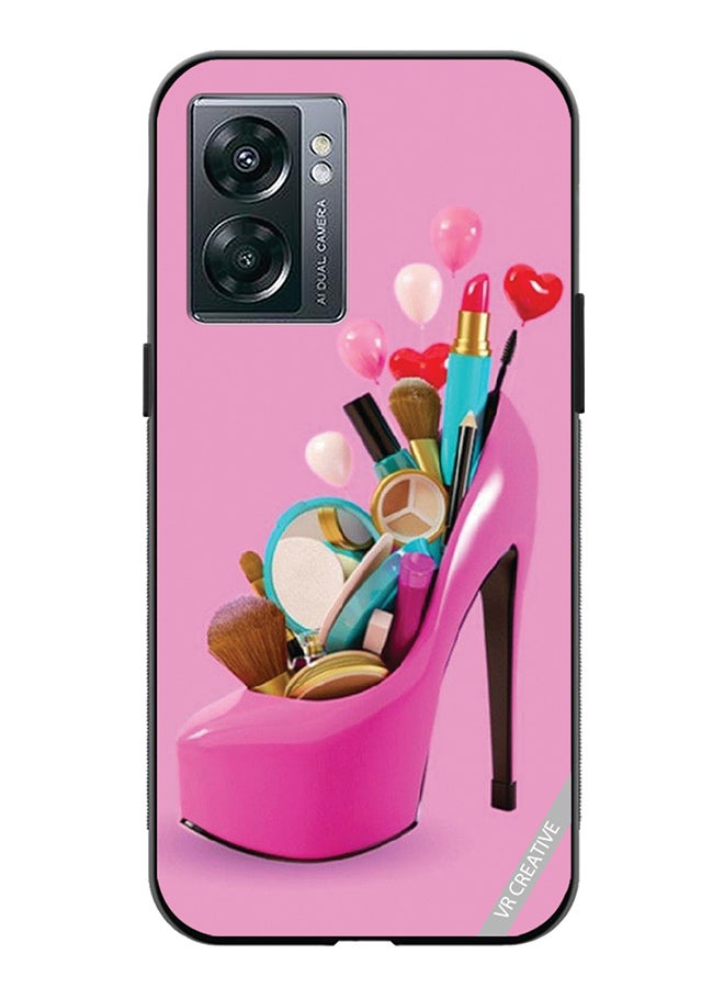 VR CREATIVE Protective Case Cover For Oppo A57 5G Barbie Shoe Design Multicolour - Image 1