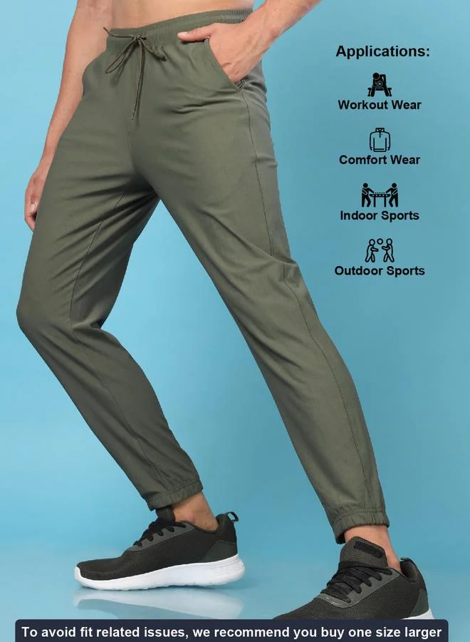 Technosport Technosport Solid Stretch Joggers with Drawstring