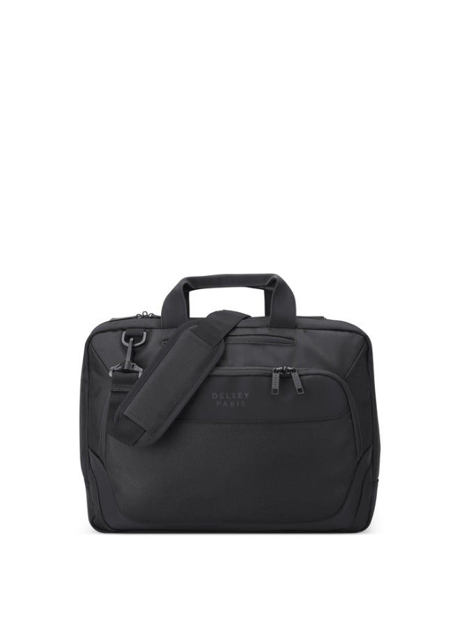 DELSEY Parvis Plus Briefcase 2-compartment satchel PC Bag 15.6″ Black - Image 1