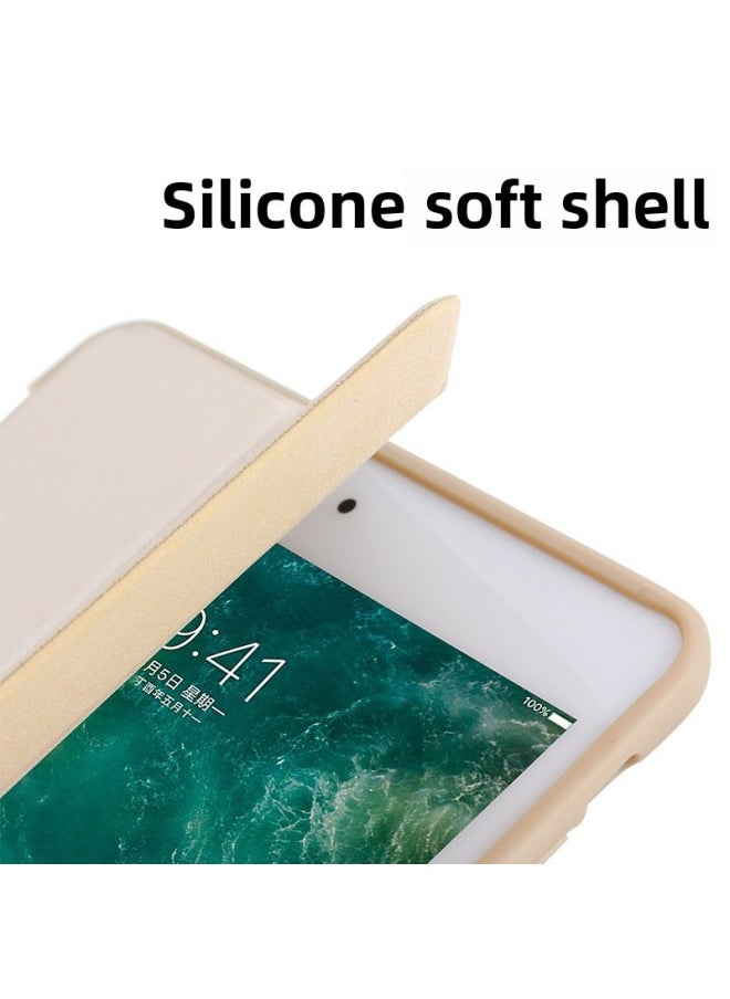 Generic - Suitable For IpadAir6 Protective Case 789 Generation Leather Case Air4/5 Soft Case Pro11 Three-fold One-piece Logo Can Be Printed-Color:Grey-Applicable Model:Pro 9.7 Inch (special) - Image 1