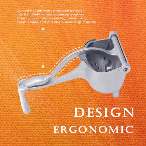 SpaLoo Manual Juicer, Hand Juicer Squeezer, Lemon Squeezer, Fresh Fruit Juice Extractor, Ergonomic Grip & Easy To Clean – Ideal For Fruits (Orange, Pomegranate, Lime, Grapefruit) | Home Kitchen Must-Have - Image 4
