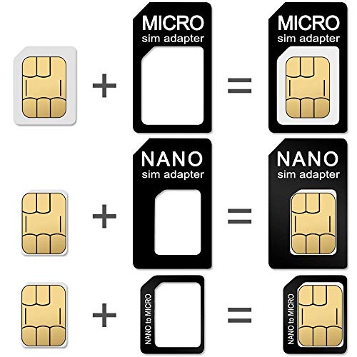 CKANDAY 2 Packs SIM Card Holders with Tray Opener Pins, Card Storage Tool Set for Standard Micro Nano Micro-SD Memory Cards, with 3 Card Adapters and 1 Eject Pins - Black - Image 4