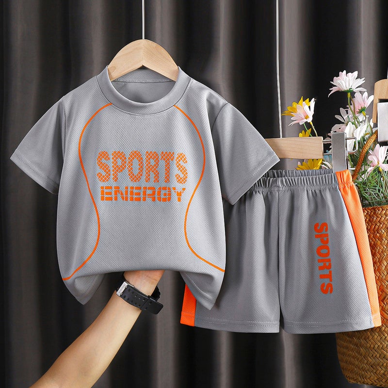 Kids Quick-Dry Sportswear Set C33 gray