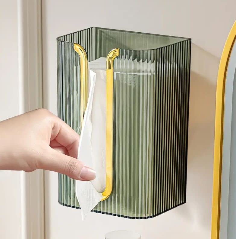 Bayleef Paper Towel Dispenser Wall Mounted, Toilet Paper Holder for Bathroom, Home Napkin Dispenser, Worktop Towel Holder, Waterproof, Rust Resistant (Green) - Image 3