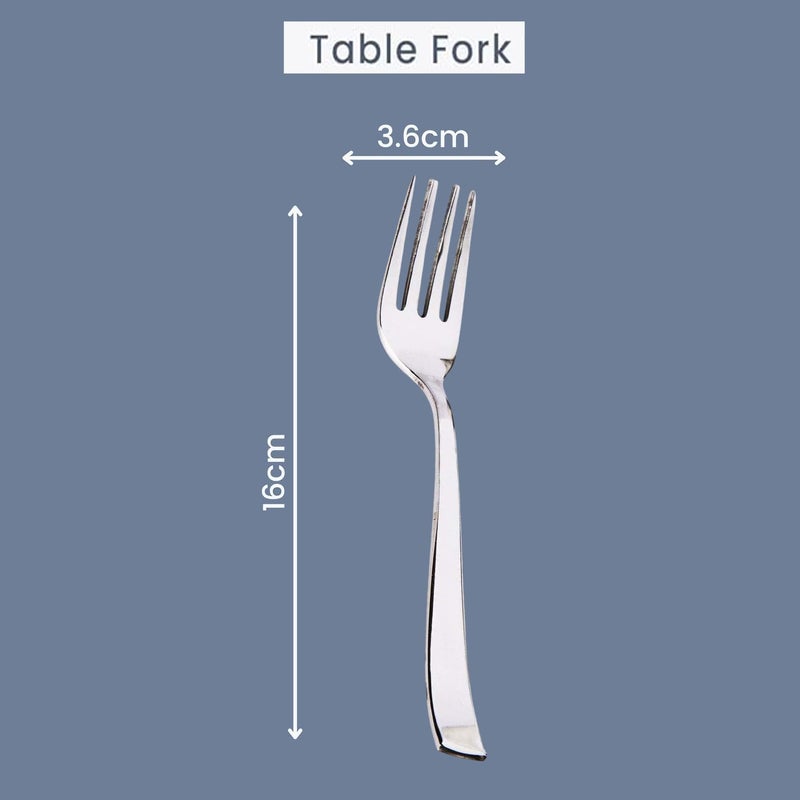 Ecomology 12 PCS Premium Stainless Steel Fork Set AntiRust Dishwasher Safe 100 Food Grade Dining Forks Elegant Silverware for Home Kitchen Dining Ideal for Gifting on All Occasions - Image 5
