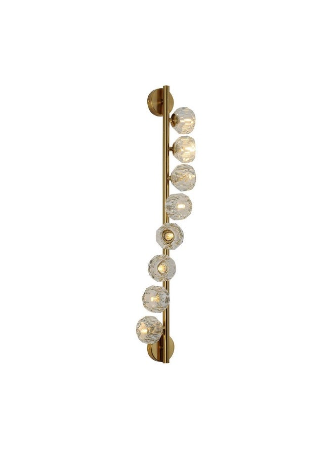 DANUBE HOME Delfina Wall Bracket Metal+Crystal 80X18Xh120 G9 Antique Brass  - Image 4