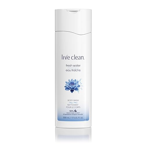 Live Clean Body Wash, Hydrating Fresh Water, 17 Oz - Image 1