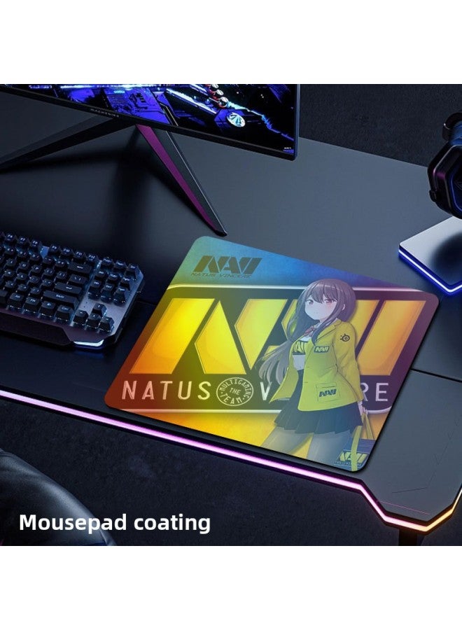 Firewire Competition Streamers Rainbow Magic Coated Coated Game Super Large Small Size Mouse Pad No Edge Fps E-Sports-Color:400*450*4-Pattern:24  - Image 1
