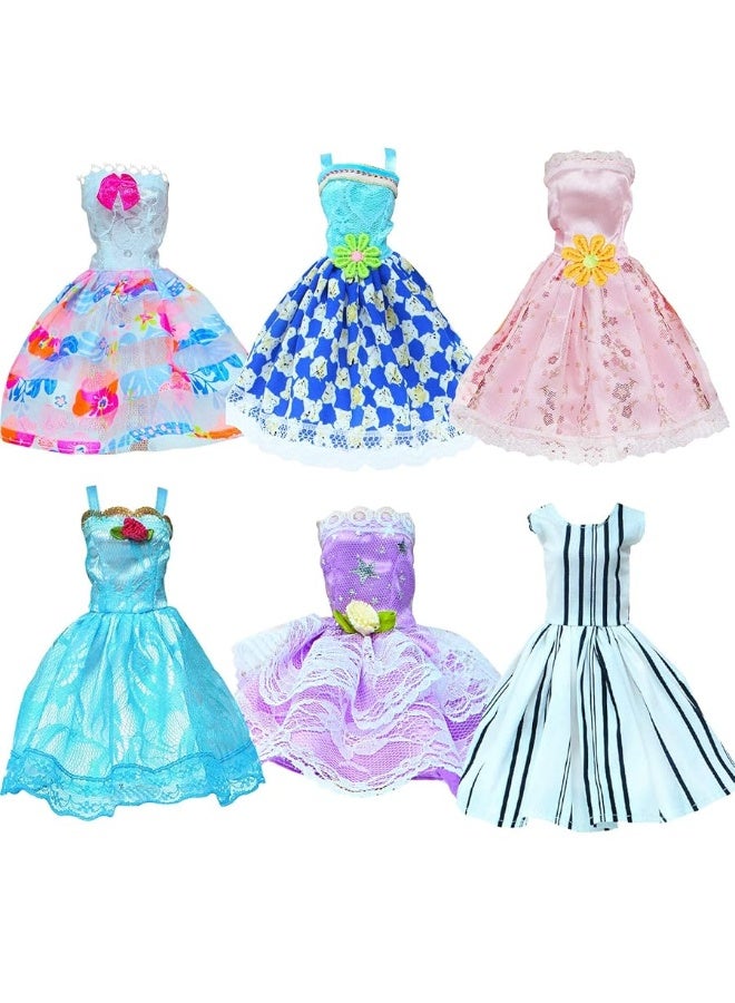 BJDBUS 6 Pcs Ball Mini Gown Dress for 11.5 inch Girl Doll Clothes Playset - Image 2