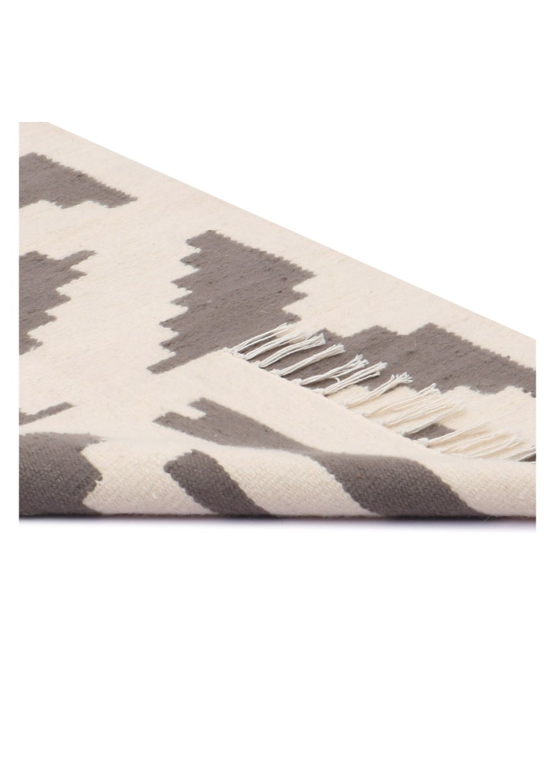 Bazaar Misr Sahara Kilim rug grey white  - Image 3