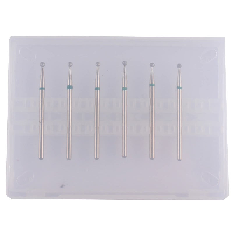 MZCMSL Round Ball Cuticle Bit Set with Case, 3/32 Shank Manicure Drill Bits,6pcs Cuticle Remover Bits(Ï†2.34mm) - Image 5