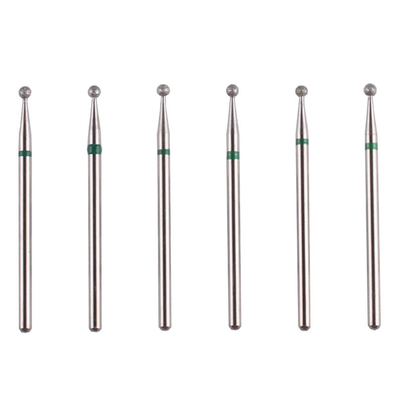 MZCMSL Round Ball Cuticle Bit Set with Case, 3/32 Shank Manicure Drill Bits,6pcs Cuticle Remover Bits(Ï†2.34mm) - Image 1