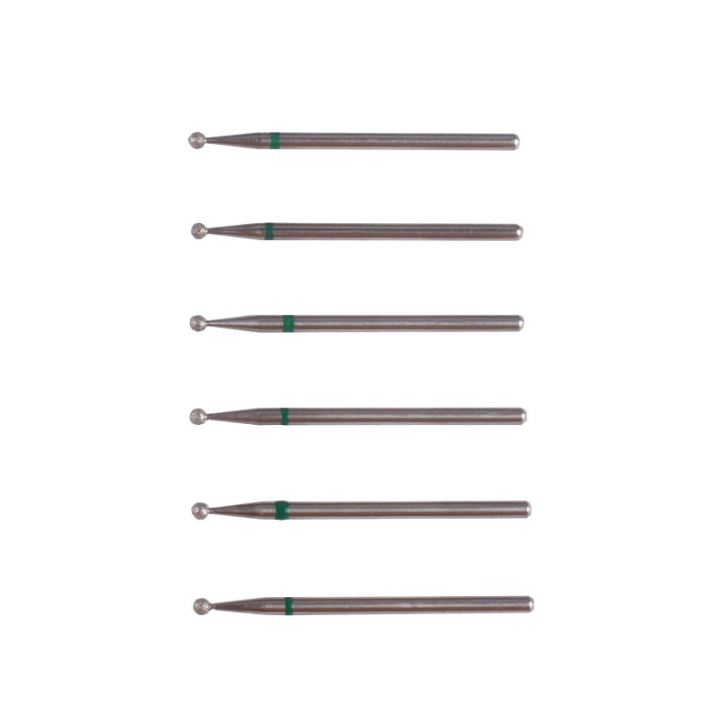 MZCMSL Round Ball Cuticle Bit Set with Case, 3/32 Shank Manicure Drill Bits,6pcs Cuticle Remover Bits(Ï†2.34mm) - Image 3
