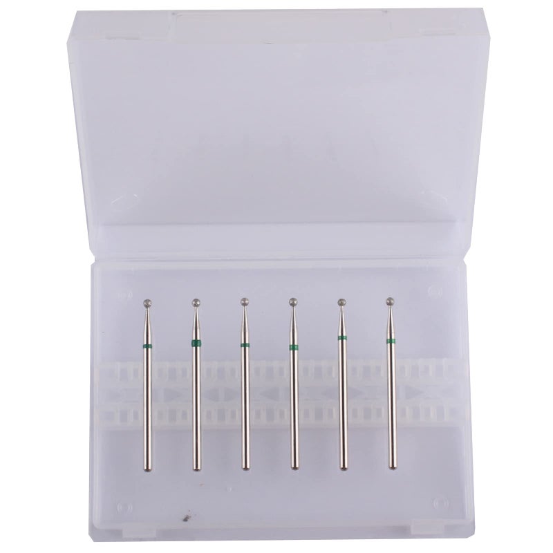 MZCMSL Round Ball Cuticle Bit Set with Case, 3/32 Shank Manicure Drill Bits,6pcs Cuticle Remover Bits(Ï†2.34mm) - Image 4