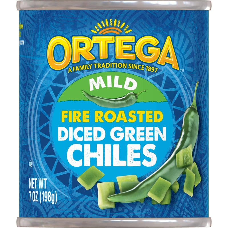 Ortega Fire Roasted Diced Green Chiles Mild 7 oz - Image 3