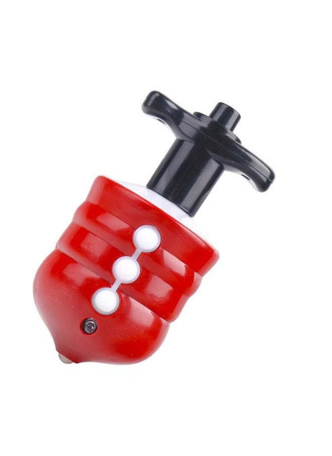 Thoraya - Electric Gyroscope Toy Colorful Lights Music Function Automatic Rotation Gyroscope for Kids Red - Image 1