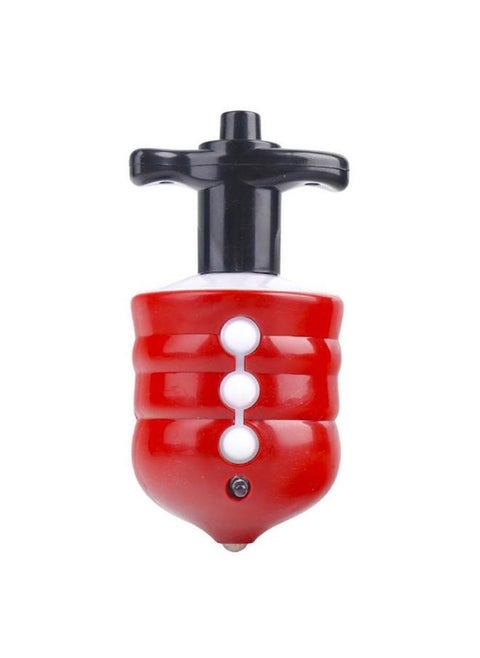 Electric Gyroscope Toy Colorful Lights Music Function Automatic Rotation Gyroscope for Kids Red