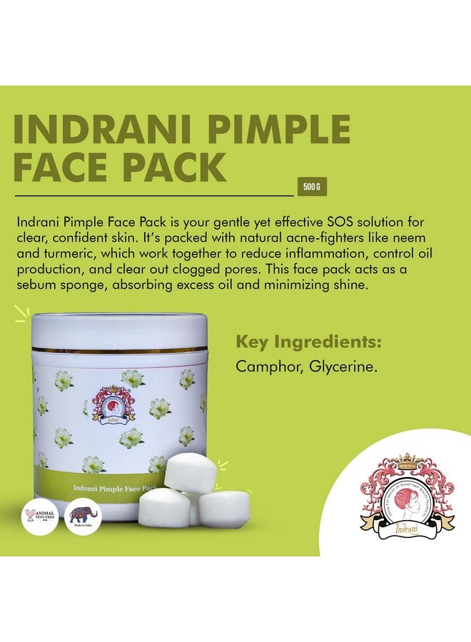 Indrani Cosmetics Indrani Pimple Face Pack 500 Gm - Image 2