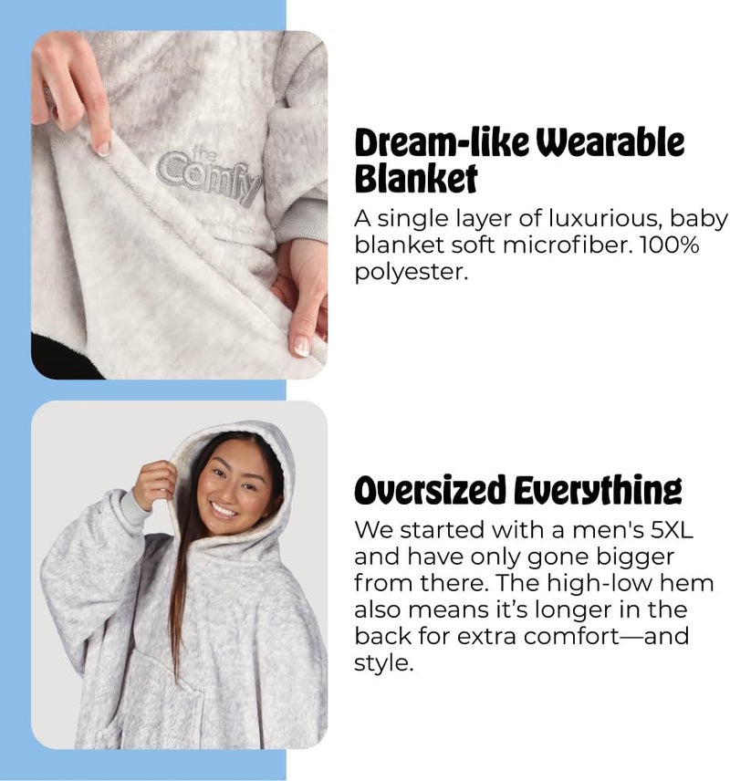 THECOMFY Dream | Oversized Light Microfiber Wearable Blanket, Seen on Shark Tank, One Size Fits All - Image 5