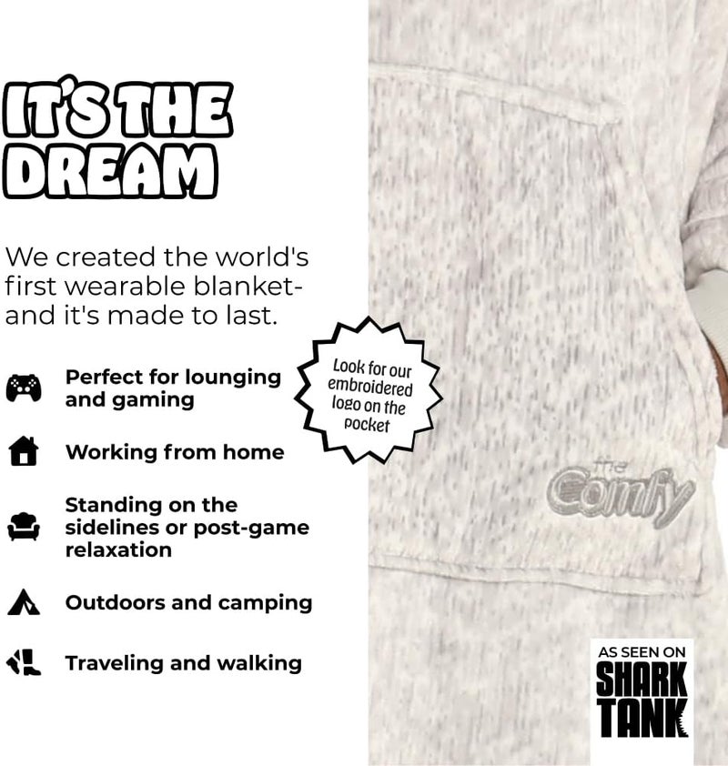 THECOMFY Dream | Oversized Light Microfiber Wearable Blanket, Seen on Shark Tank, One Size Fits All - Image 3