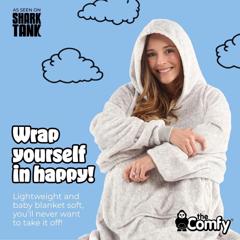 THECOMFY Dream | Oversized Light Microfiber Wearable Blanket, Seen on Shark Tank, One Size Fits All - Image 4