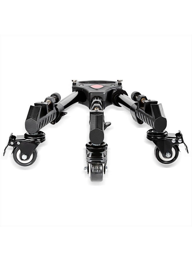 Neewer Photography Professional Heavy Duty Tripod Dolly with Rubber Wheels and Adjustable Leg Mounts for Canon Nikon Sony DSLR Cameras Camcorder Photo Video Lighting - Image 2