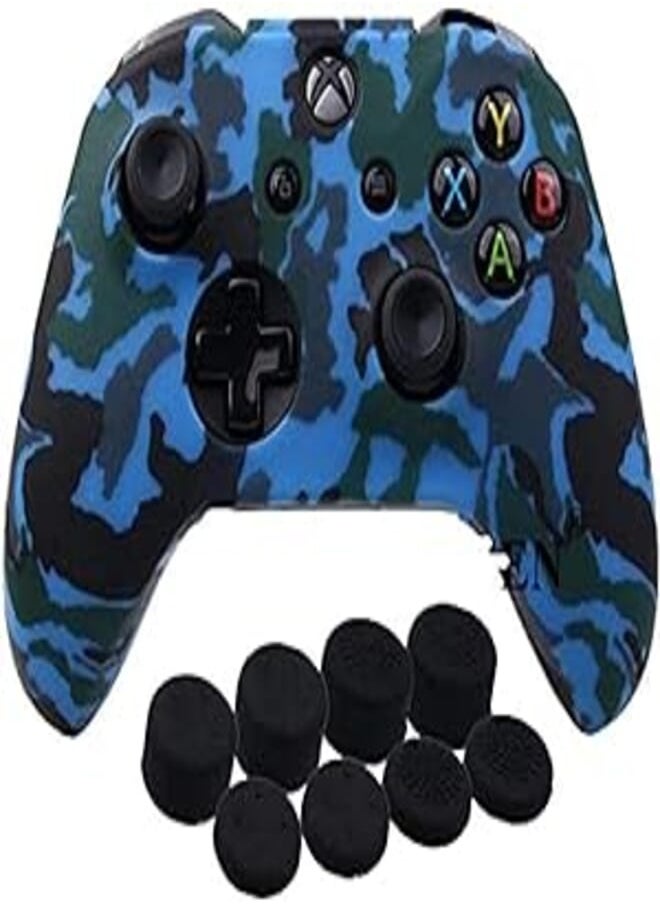 SKEIDO Printing Silicone Cover Skin Case for Xbox One/S Controller With PRO Thumb Grips x 8 