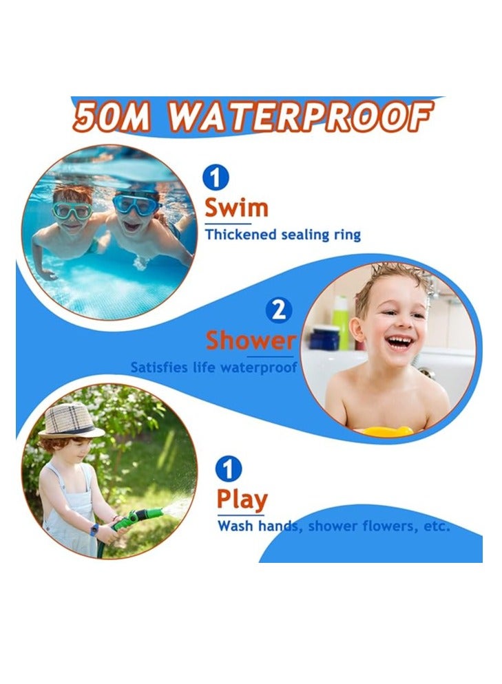 ساعة أنالوج للأطفال من الجنسين تتناسب مع الأولاد والبنات من 5 إلى 18 عامًا، تساعد في تعلم الوقت وسهلة القراءة، تصميم بسيط مع مزيج ألوان، ساعة معصم بحزام ناعم مقاومة للماء حتى عمق 5ATM. - Image 3