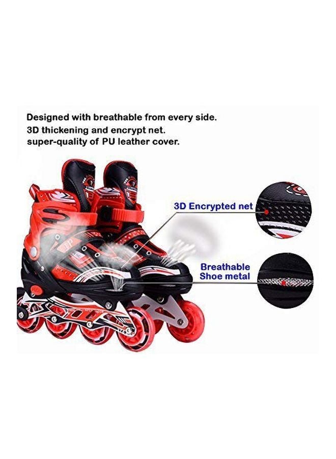 Dealcrox LED Flash Light Fashion Shiny Sneaker Skate Shoes With Wheels And Lightning Sole - Image 2