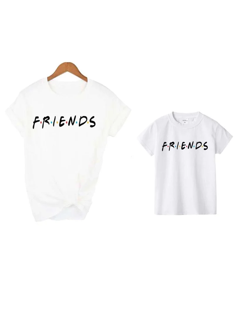 Matching Family Outfits Mom and Kid Friends T-Shirt