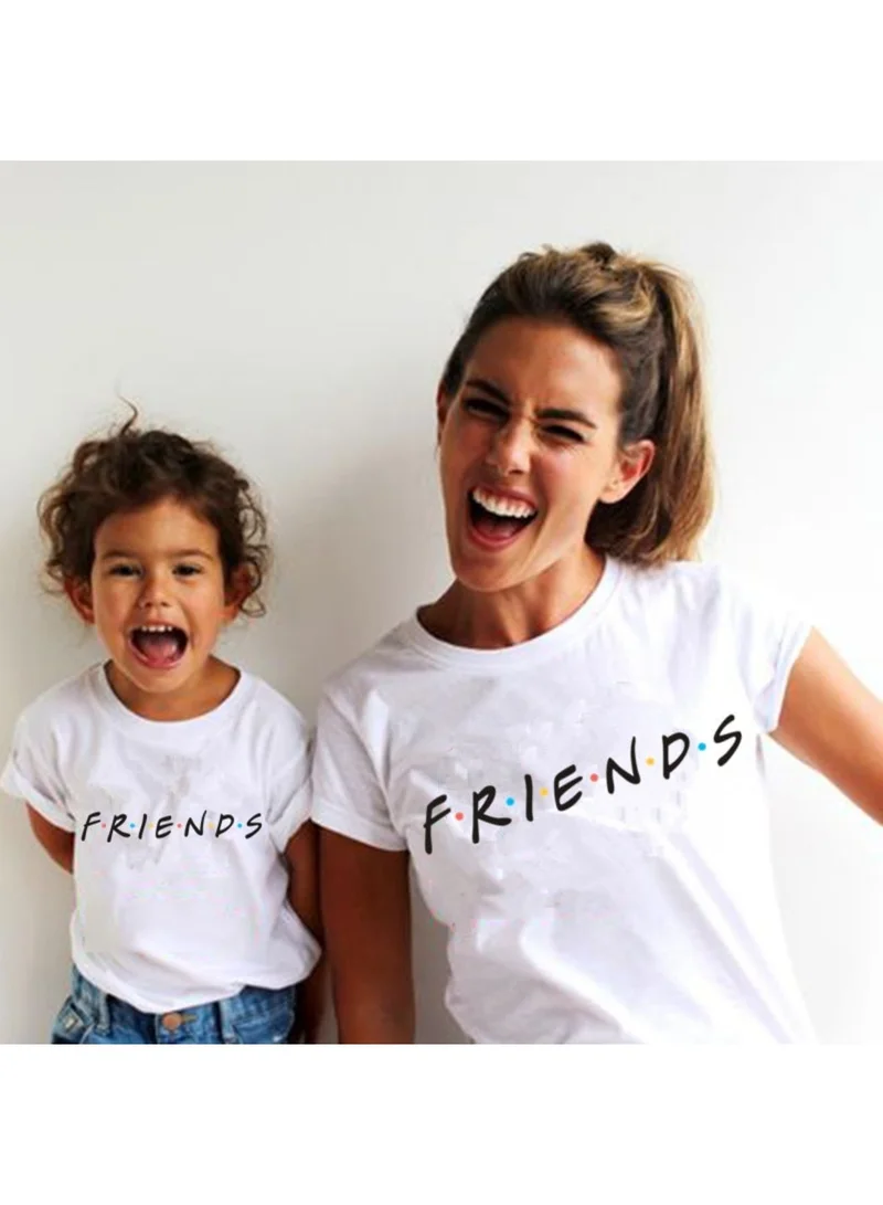 Matching Family Outfits Mom and Kid Friends T-Shirt