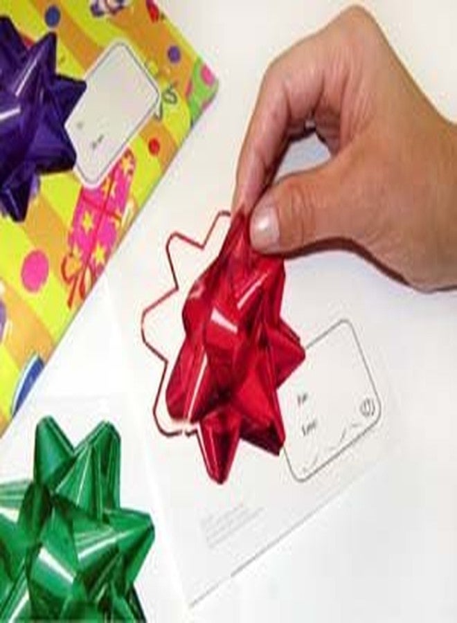 Gadjit Holiday Bow Stickers (Pack of 50 Bows)-- 3D Image Stickers that Look like Poly Bows with Tags, Bows Won't Crush like Poly Bows, Great for Shipping Gifts - Image 1