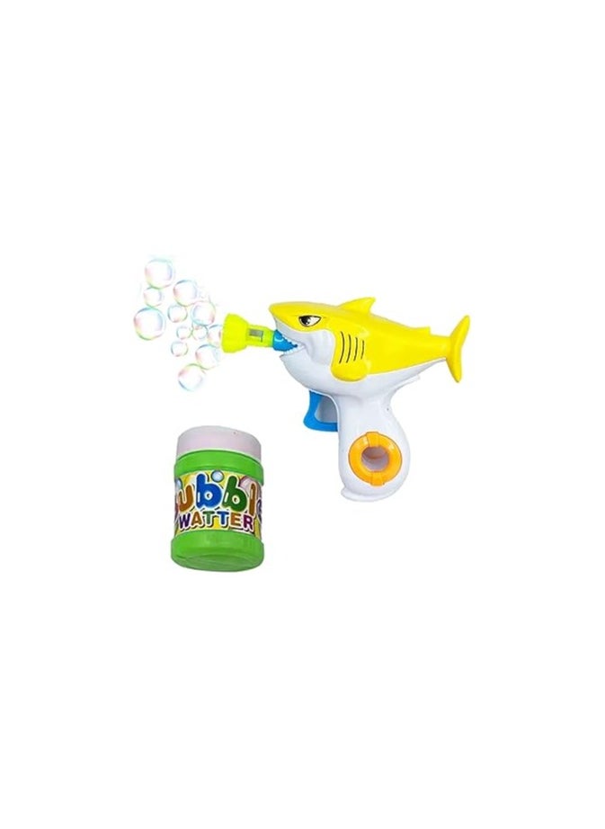 Home Smart Shark Shaped Bubble for Kids Ideal Gift for Birthday Party Decoration Summer Outdoor Activity and More Yellow 