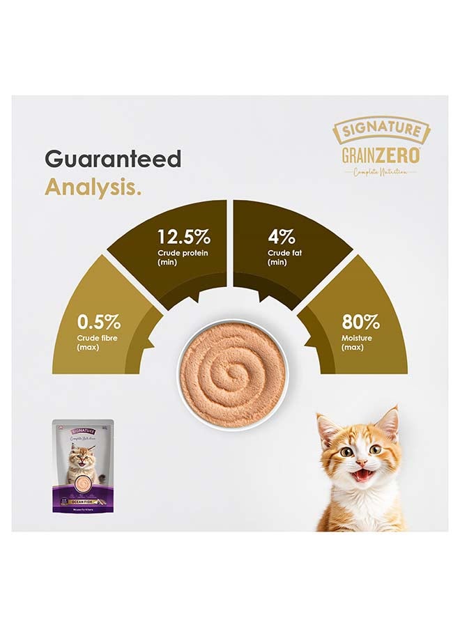 Grain Zero Signature Grain zero  Kitten Ocean Fish Wet Gravy, 6 x 80g (480g) - Image 5