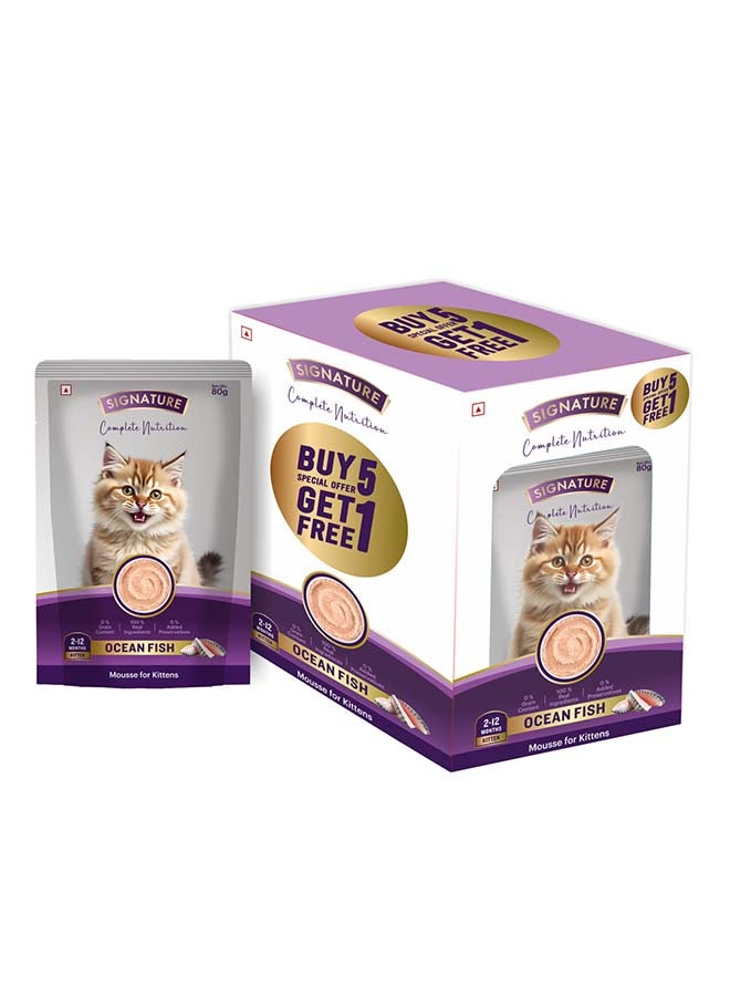 Grain Zero Signature Grain zero  Kitten Ocean Fish Wet Gravy, 6 x 80g (480g) - Image 2