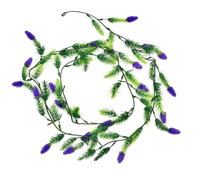 brown leaf Beautiful MulberryShahtoot Artificial Garland Leaves String for Wall Hanging Outdoor Garden Diwali Christmas and Home Decoration Blue Mulberry - Image 1