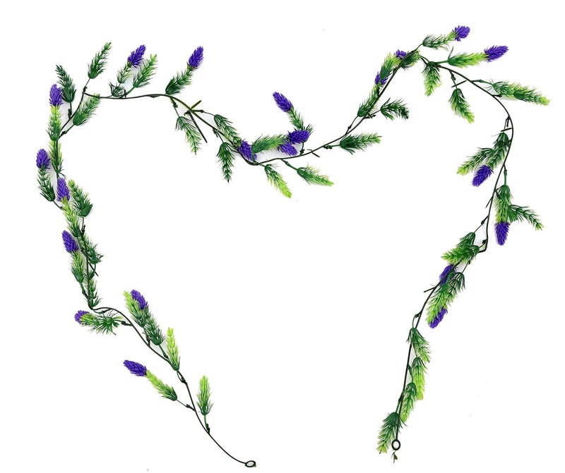 brown leaf Beautiful MulberryShahtoot Artificial Garland Leaves String for Wall Hanging Outdoor Garden Diwali Christmas and Home Decoration Blue Mulberry - Image 2