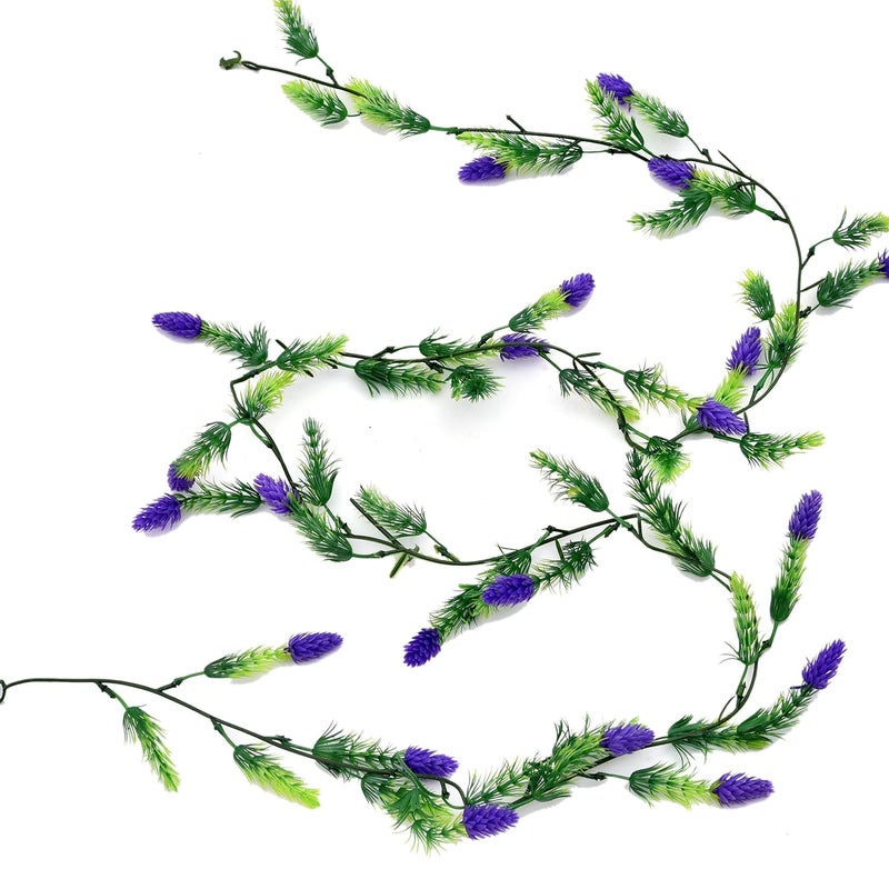 brown leaf Beautiful MulberryShahtoot Artificial Garland Leaves String for Wall Hanging Outdoor Garden Diwali Christmas and Home Decoration Blue Mulberry - Image 3