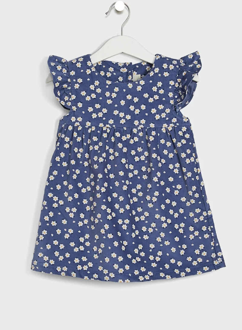 JoJo Maman Bebe Kids Daisy Print Cord Baby Dress & Body Set