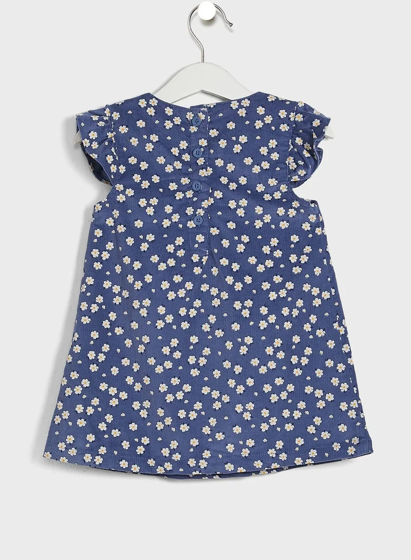 JoJo Maman Bebe Kids Daisy Print Cord Baby Dress & Body Set