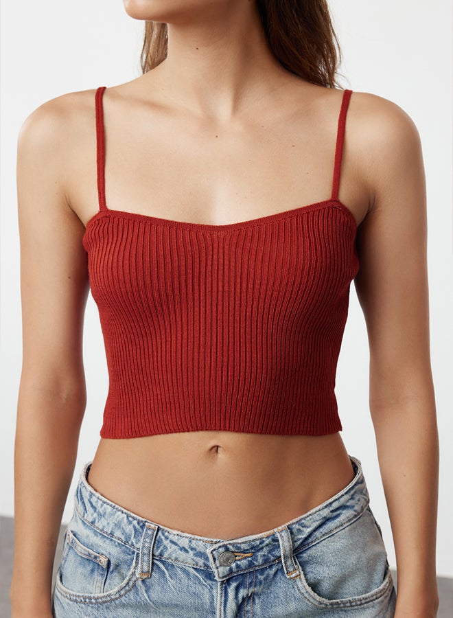 trendyol Tile Crop Tie Detailed BlouseCardigan Knitwear Set - Image 4